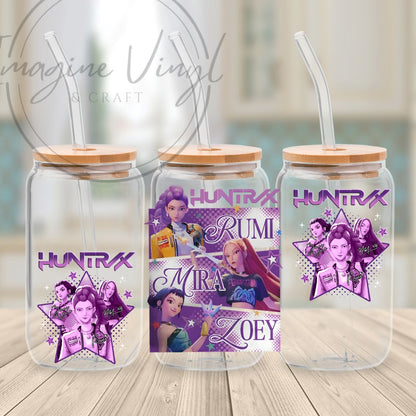 K-pop Demon Hunters 16oz UV DTF Wrap