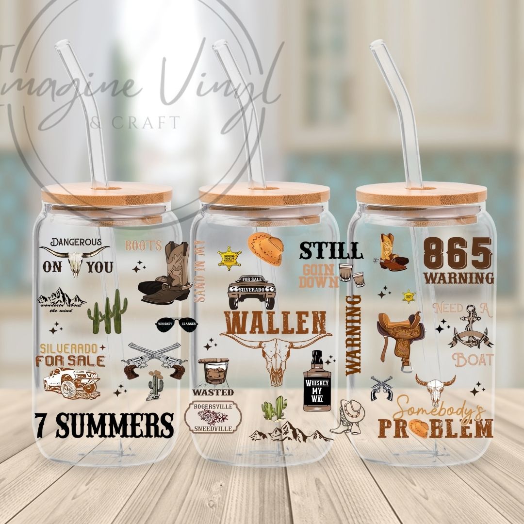 Music Artists - 16oz UV DTF Wrap