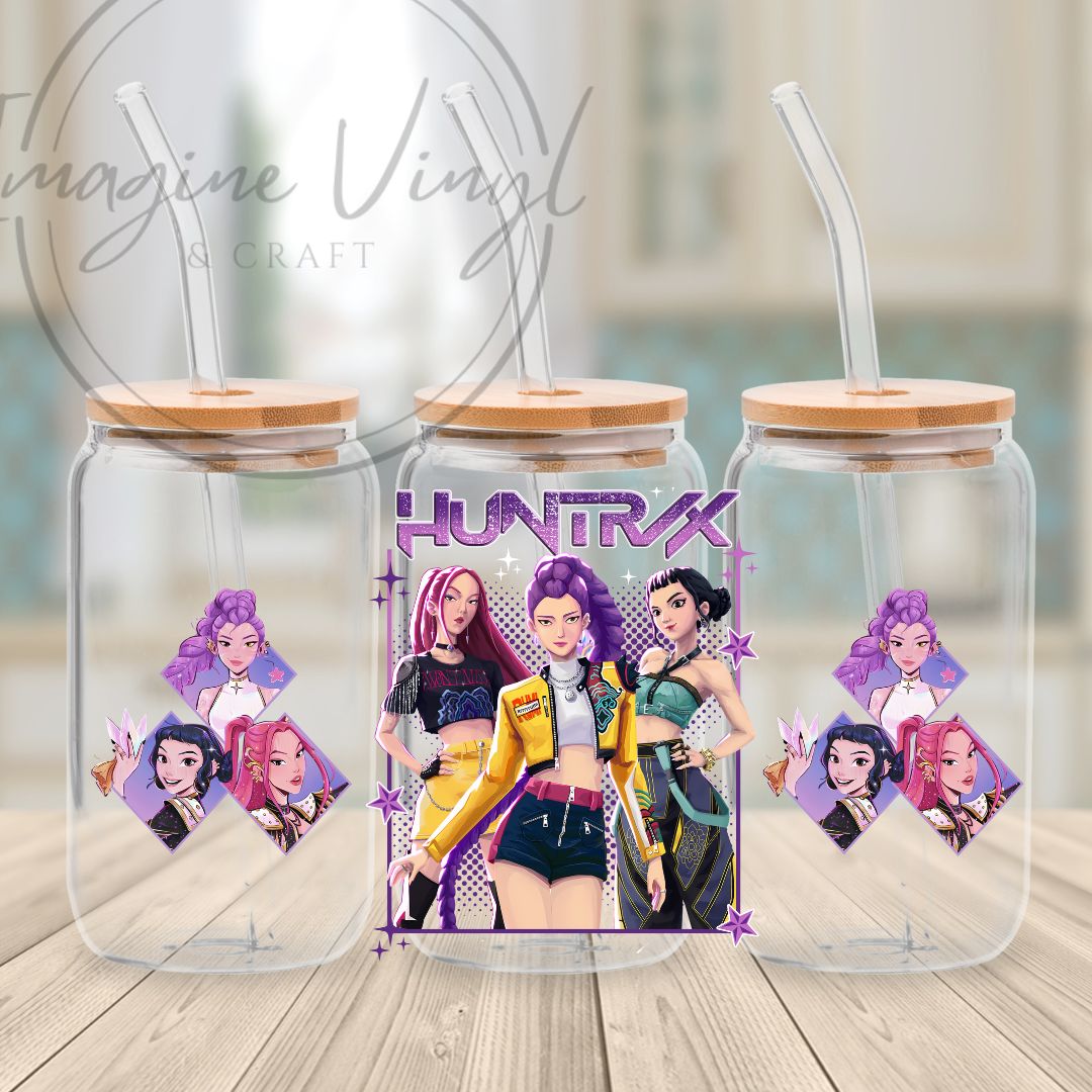 K-pop Demon Hunters 16oz UV DTF Wrap