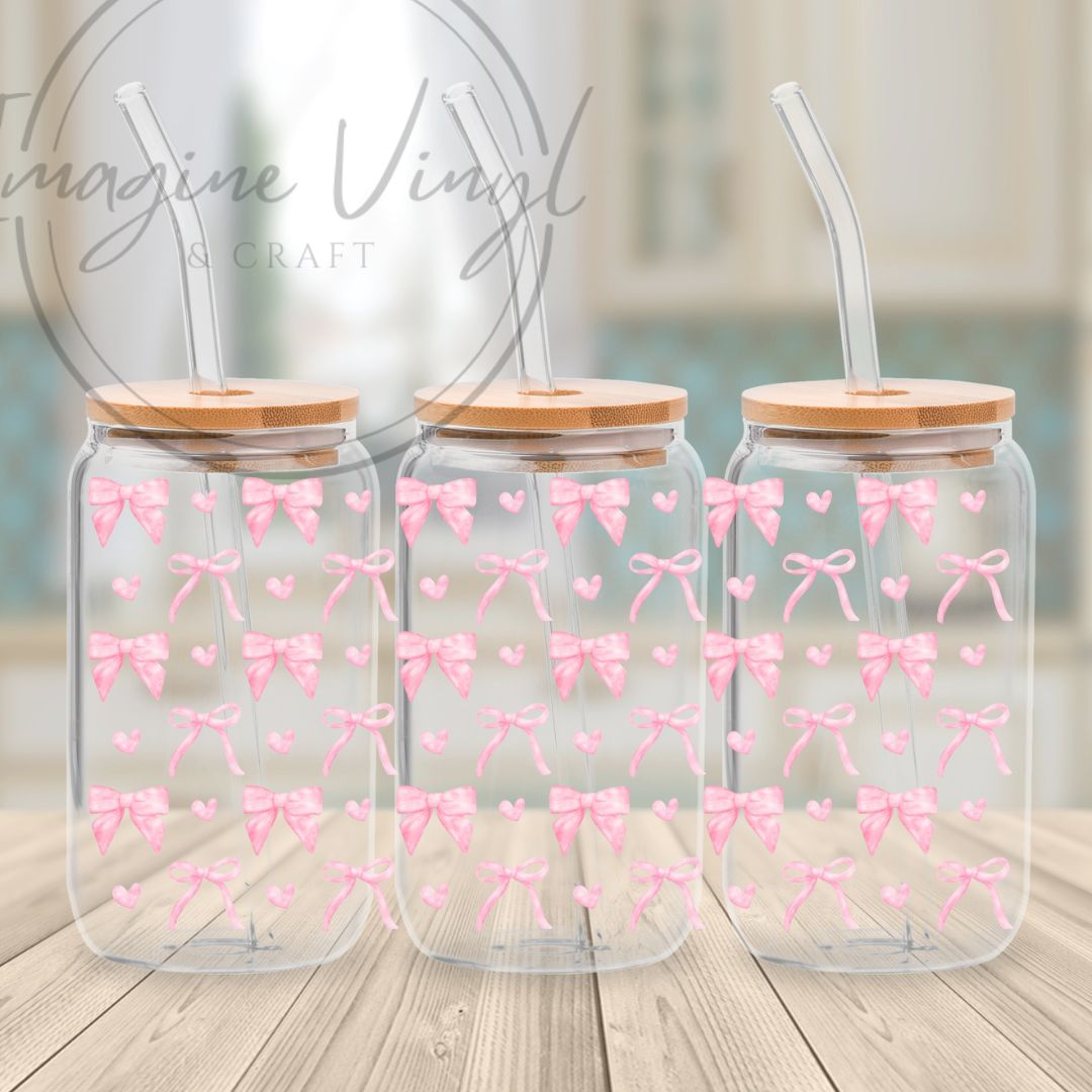 16oz UV DTF - Bows