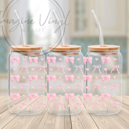 16oz UV DTF - Bows