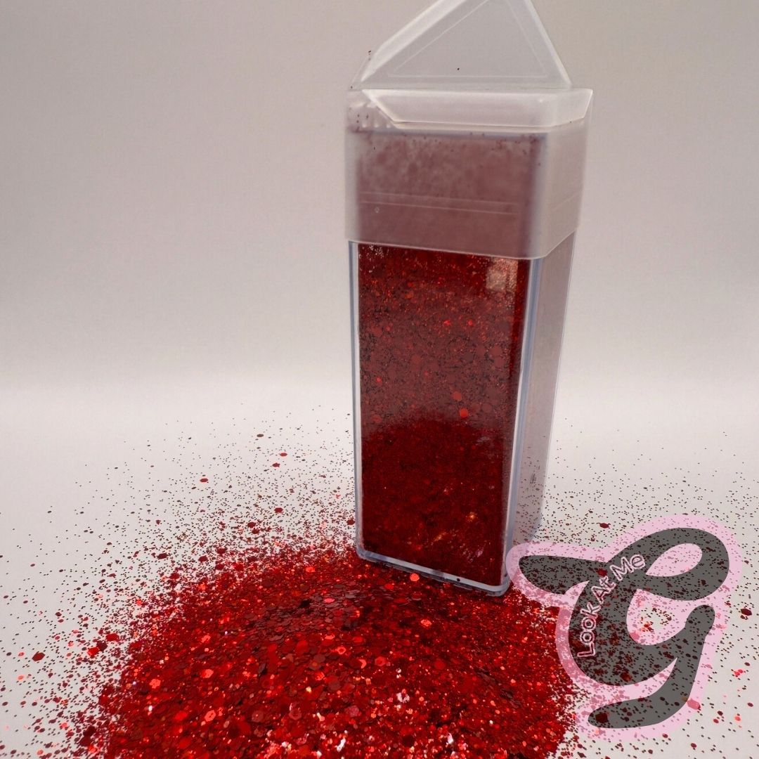 Single Tone Glitter "RED"