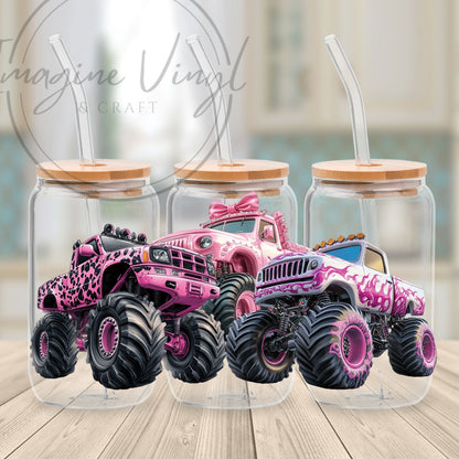 Monster trucks  - 16oz UV DTF Wrap