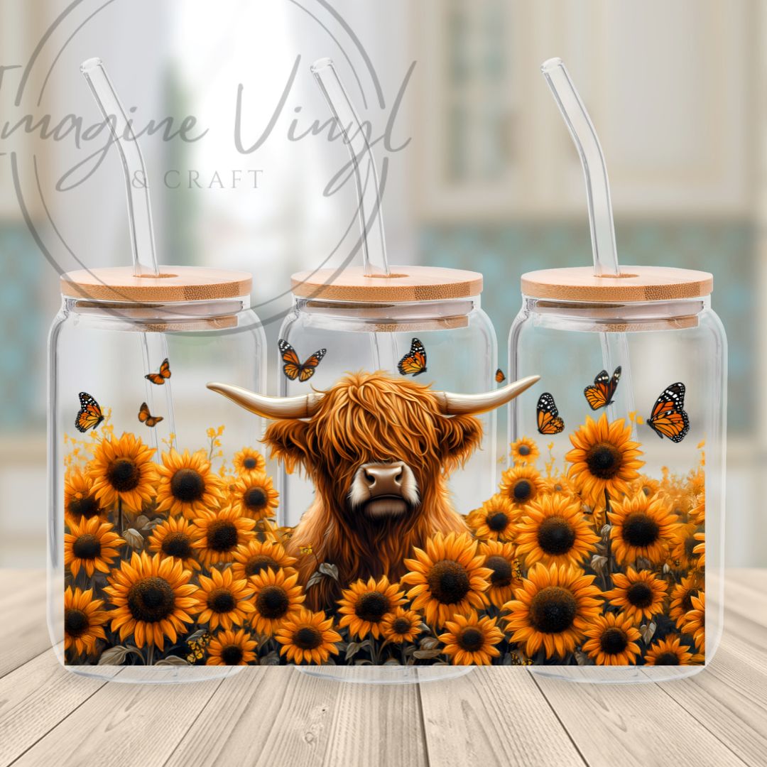 16oz UV DTF -Cows