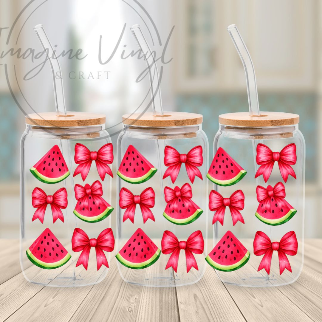 16oz UV DTF - Bows