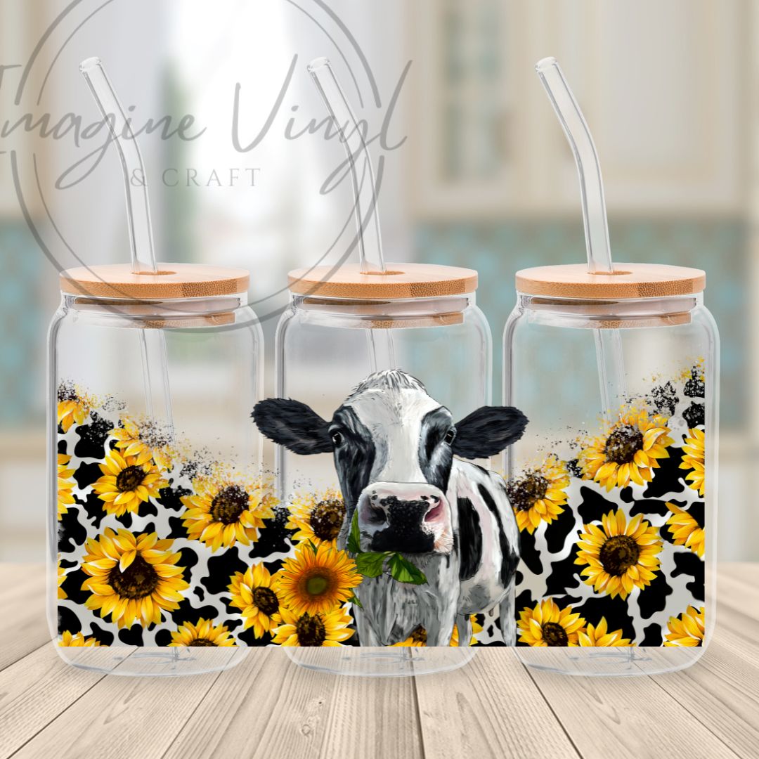 16oz UV DTF -Cows