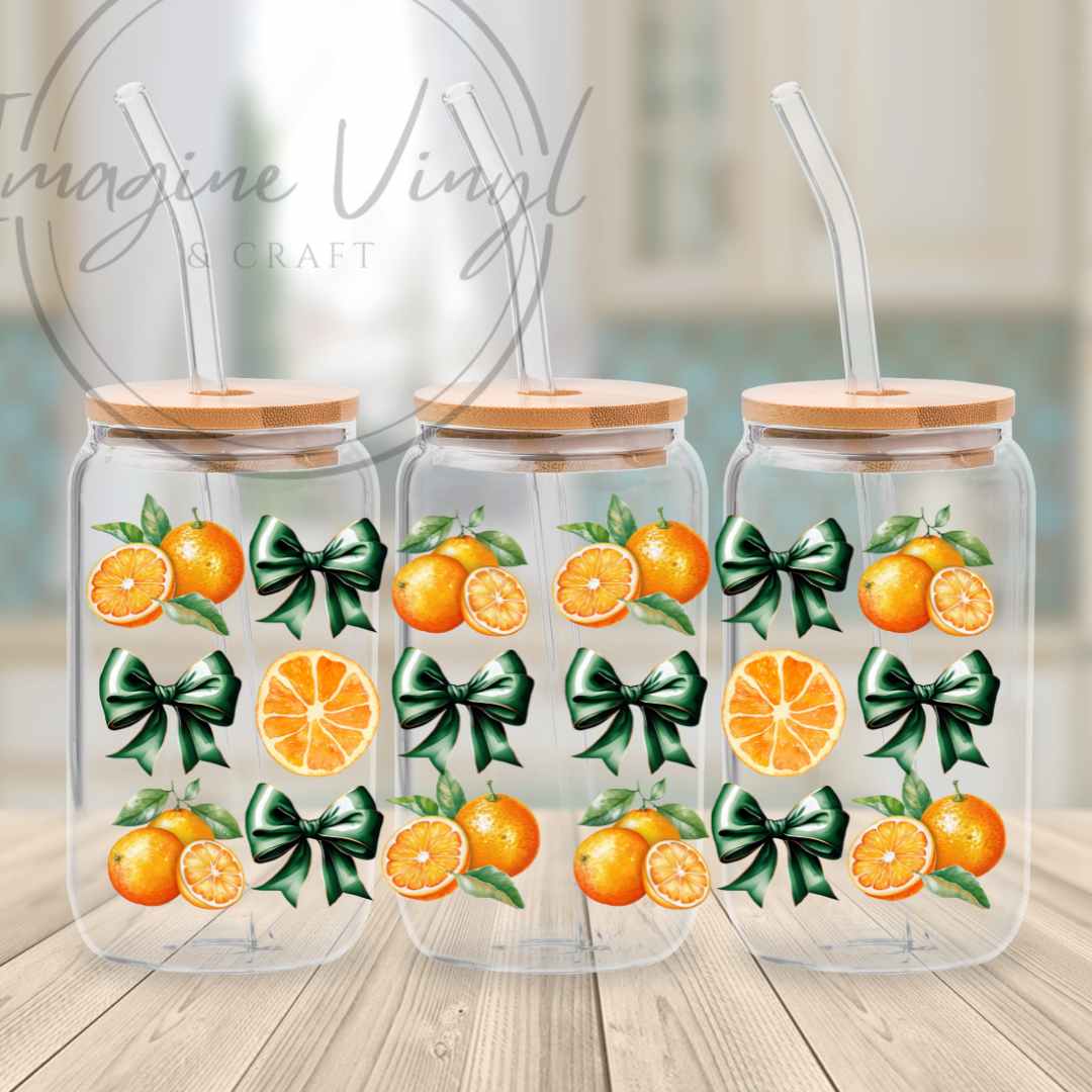 16oz UV DTF Wrap - Obviously Orange