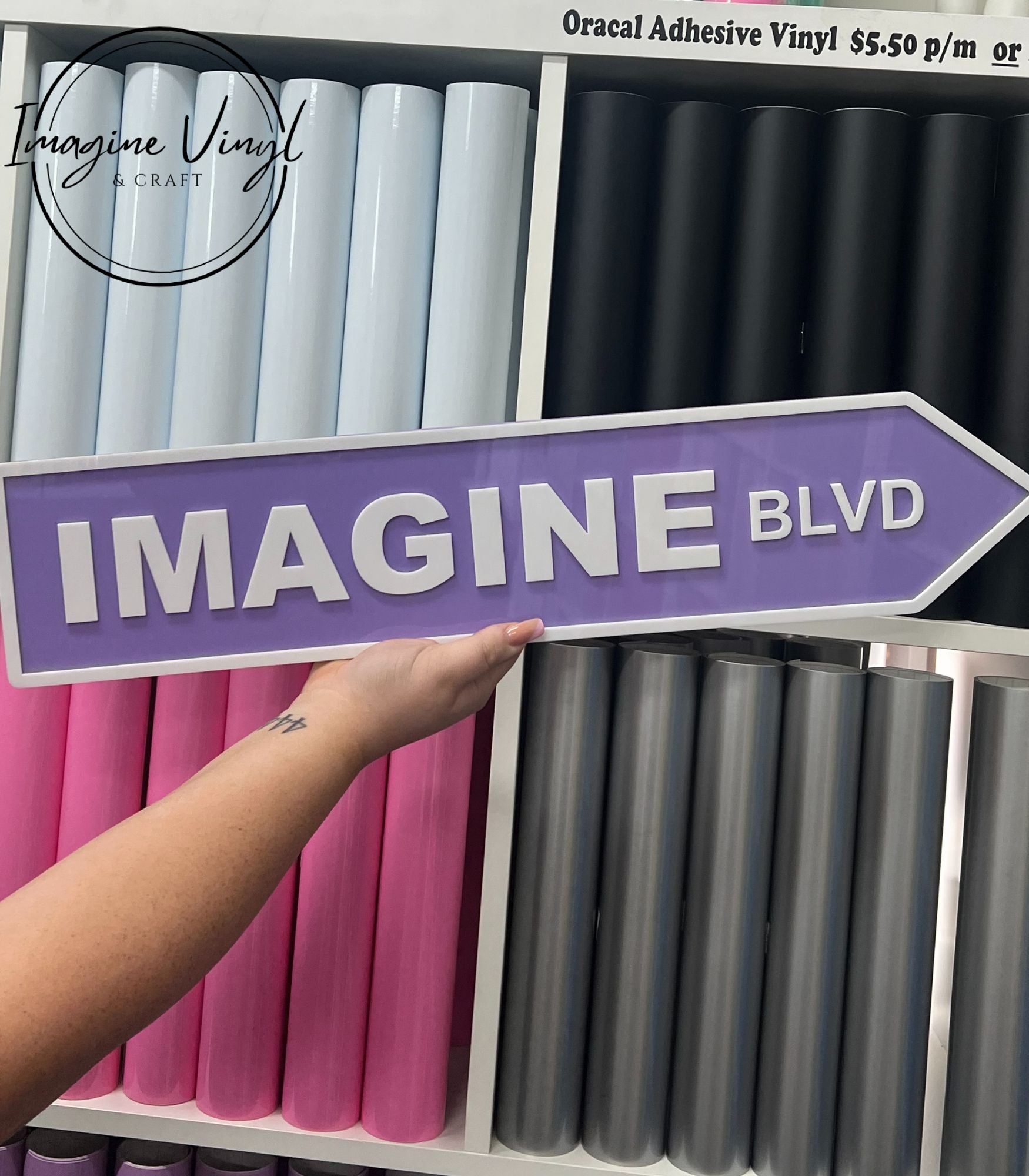 Personalised Acrylic Street Sign – Imagine Vinyl