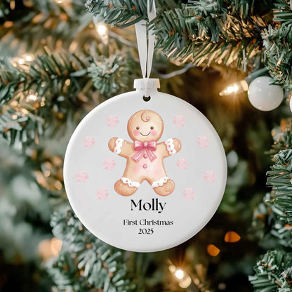 Frosted Bauble And UV-DTF Decal Pink.