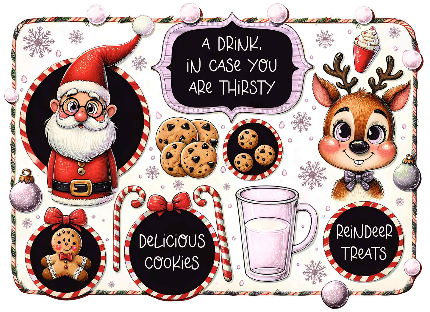 UV-DTF Santa Snack Board