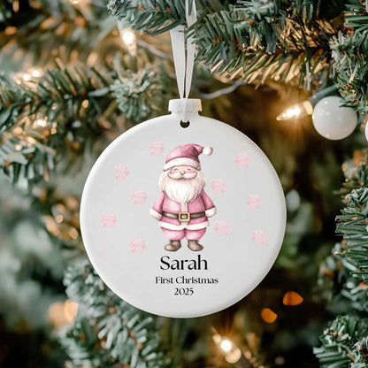 Frosted Bauble And UV-DTF Decal Pink.