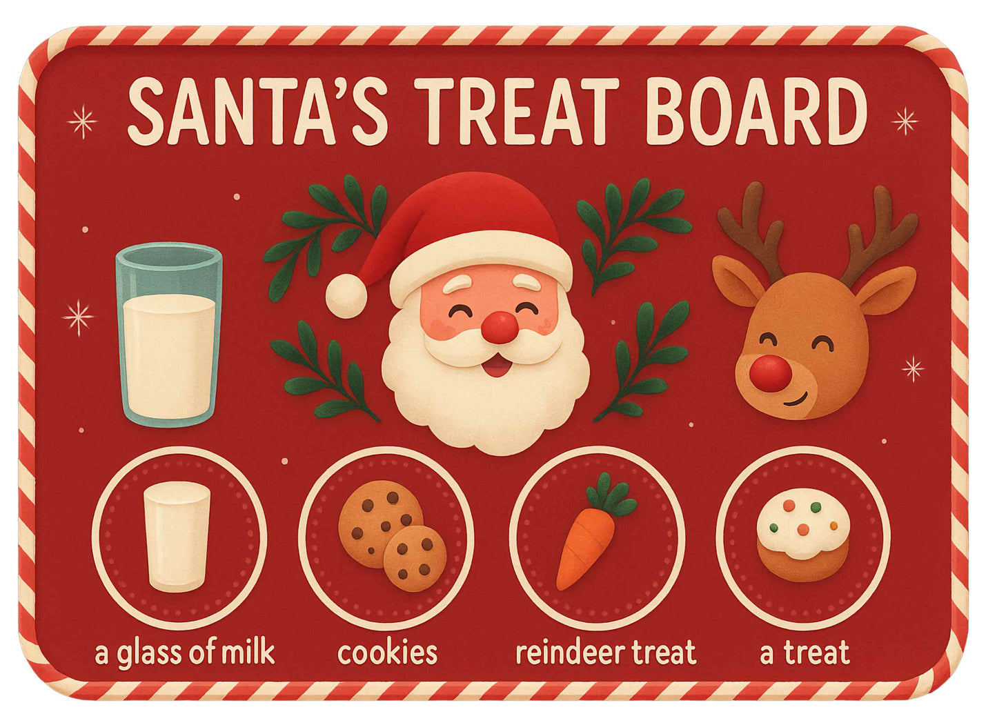 UV-DTF Santa Snack Board