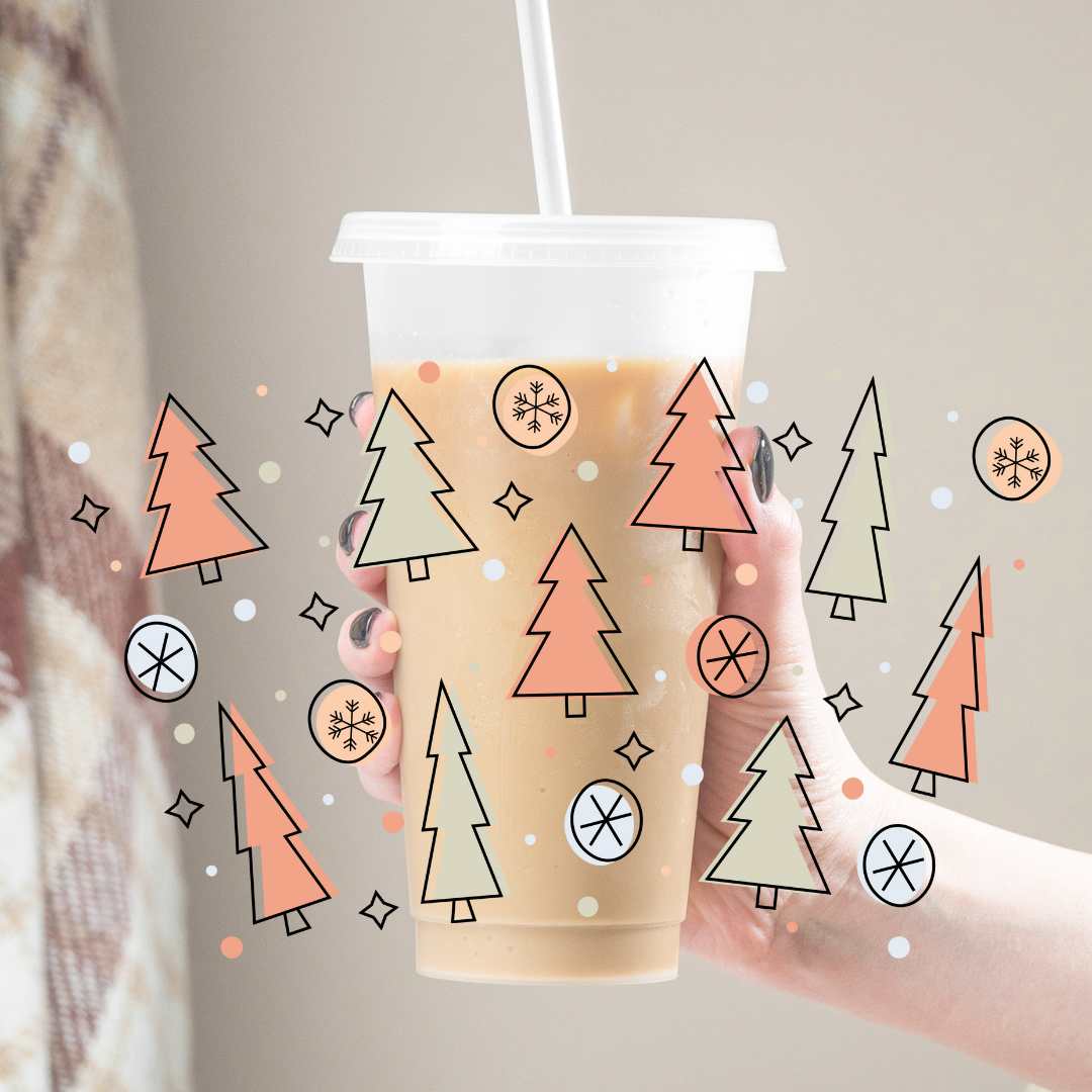 UVDTF 24oz Christmas Cold Cup Wraps