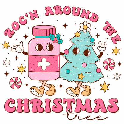 UV DTF Nurse Christmas Decals