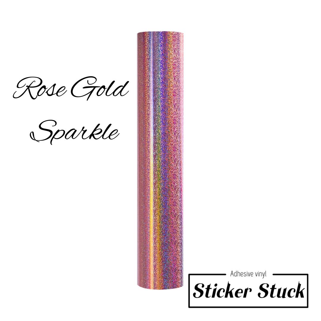 Rose Gold Sprarkle- Sticker Stuck