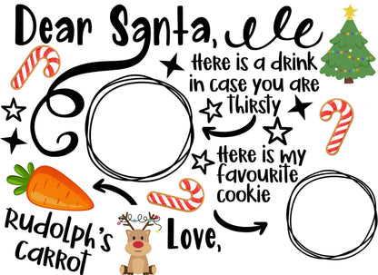 UV-DTF Santa Snack Board