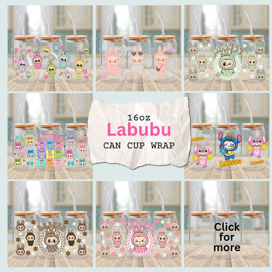 Secret -Labubu 16oz cup wrap