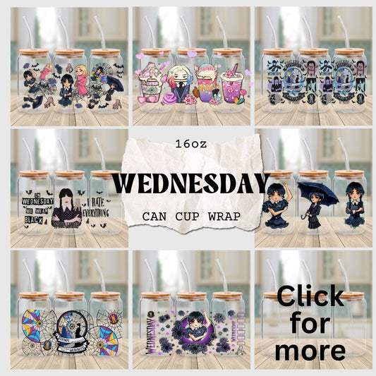 Secret -WEDNESDAY 16oz cup wrap