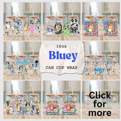 Secret -Bluey 16oz cup wrap