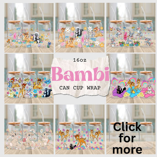 Secret -Bambi 16oz cup wrap