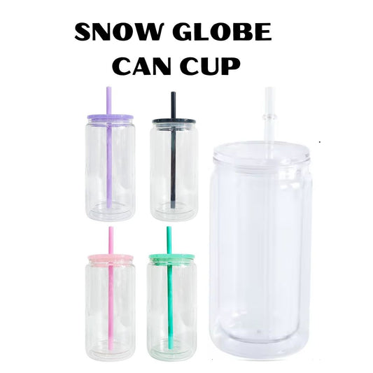 Snow Globe Plastic Cup