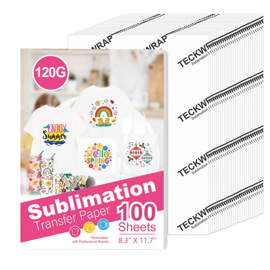 Teckwrap Sublimation Paper Sheets - 100 Sheets