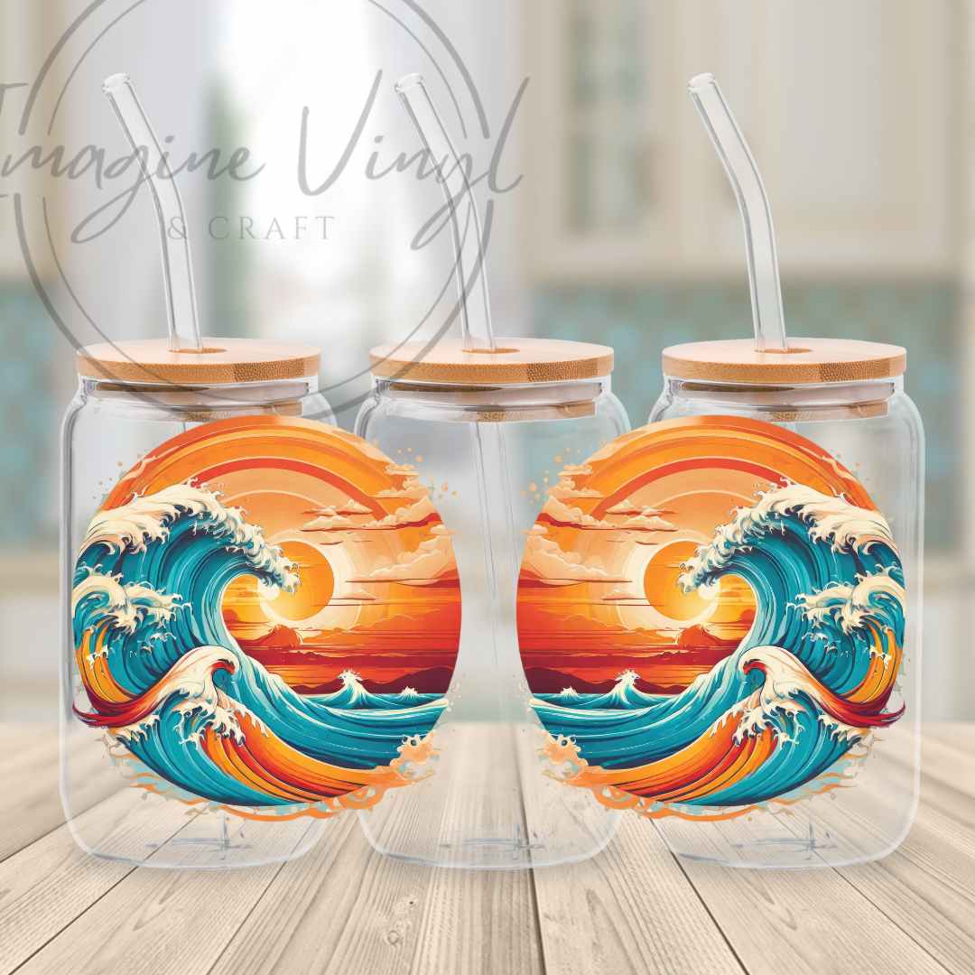 16oz UV DTF Wrap - Obviously Orange