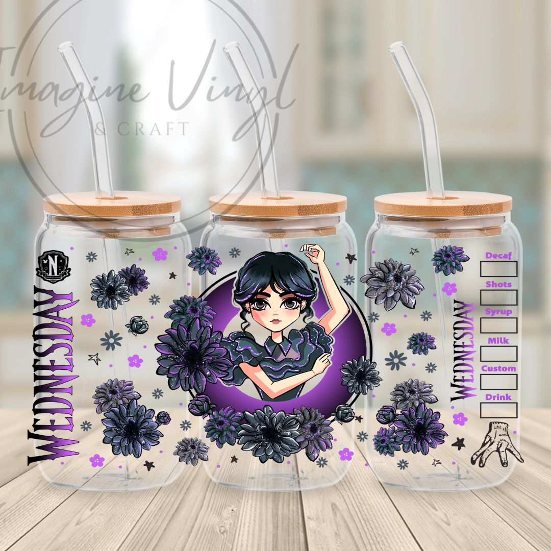 Secret -WEDNESDAY 16oz cup wrap