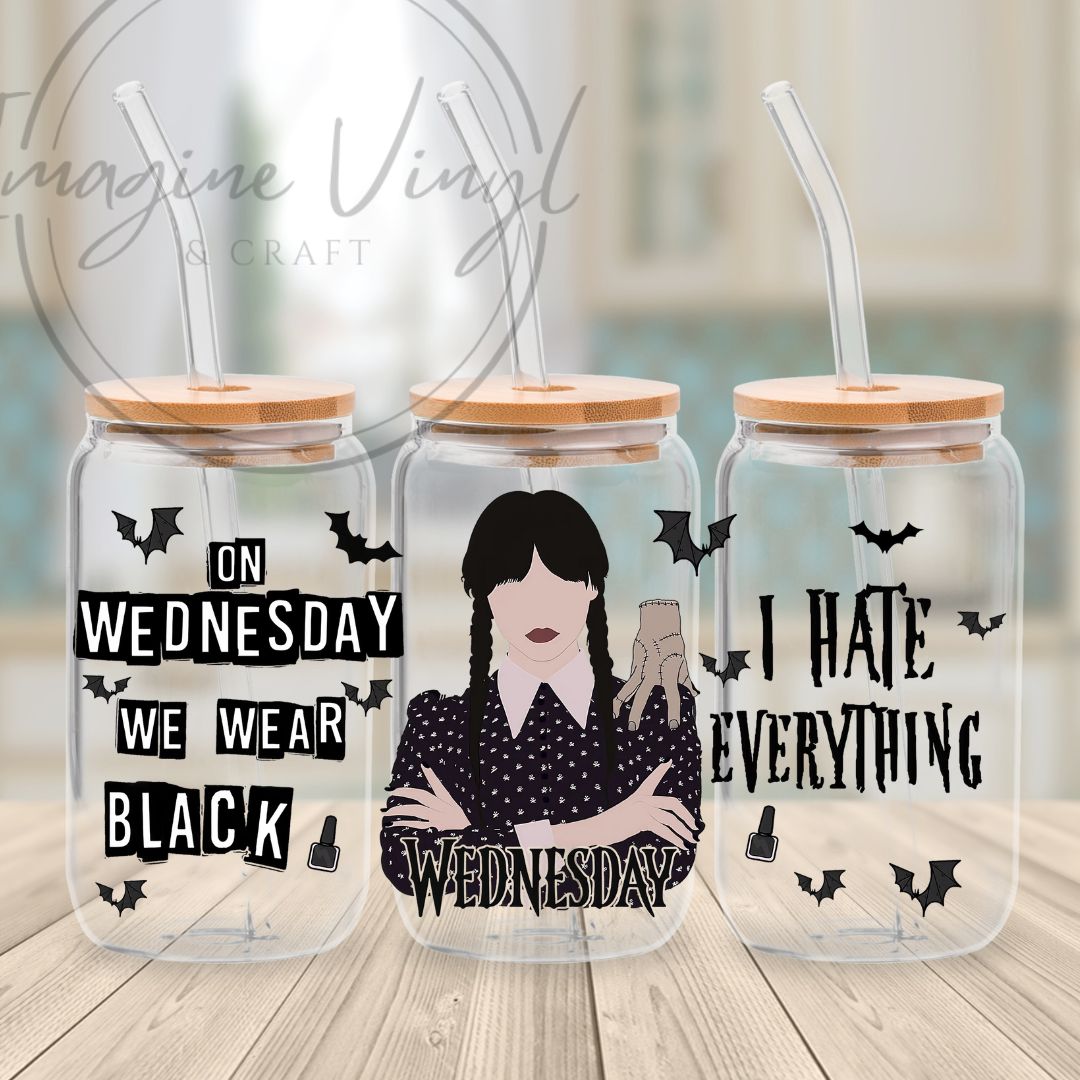 Secret -WEDNESDAY 16oz cup wrap