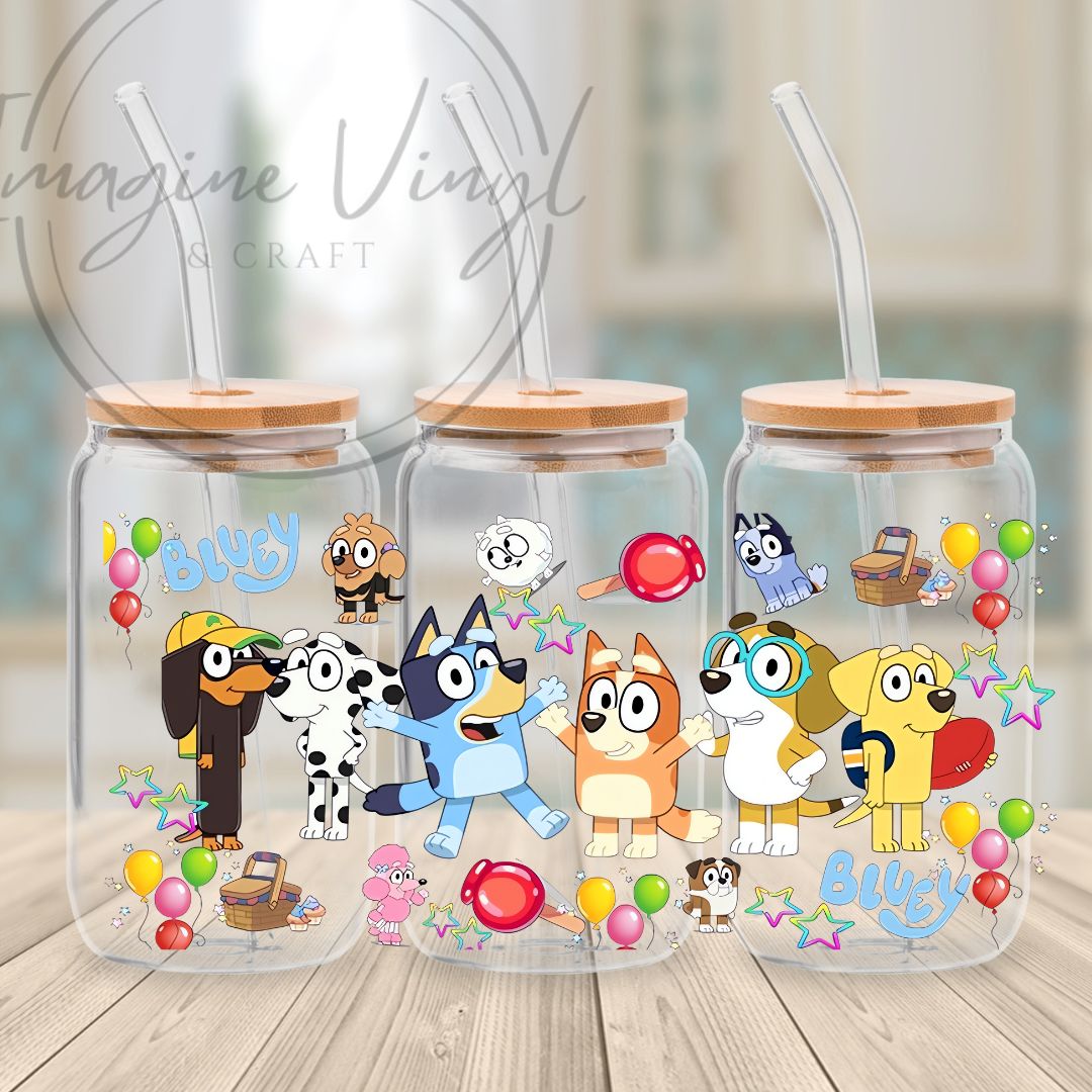 Secret -Bluey 16oz cup wrap
