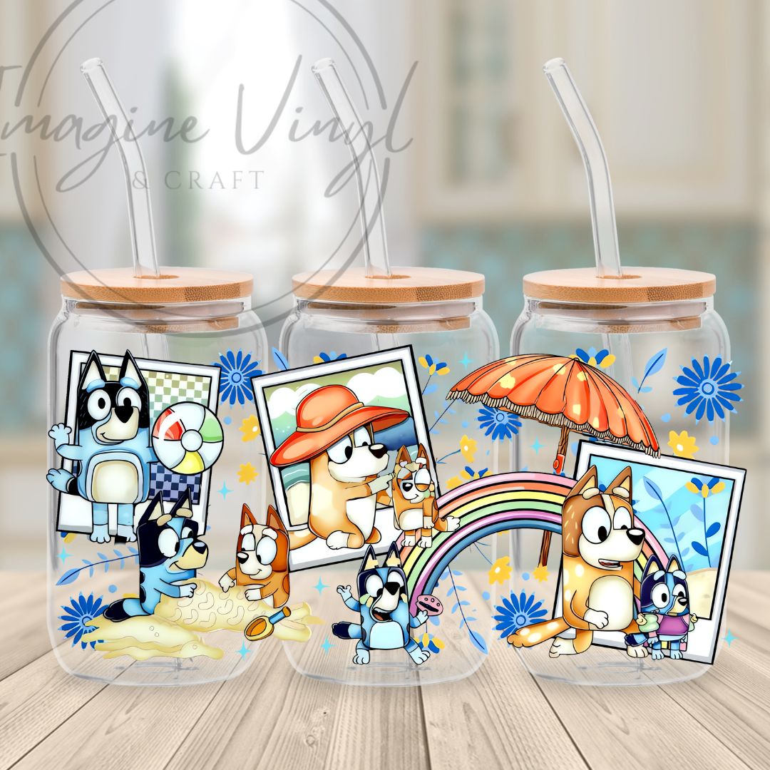 Secret -Bluey 16oz cup wrap