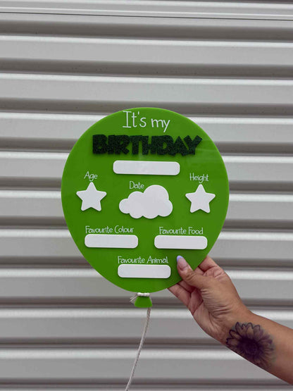 Acrylic Birthday Board