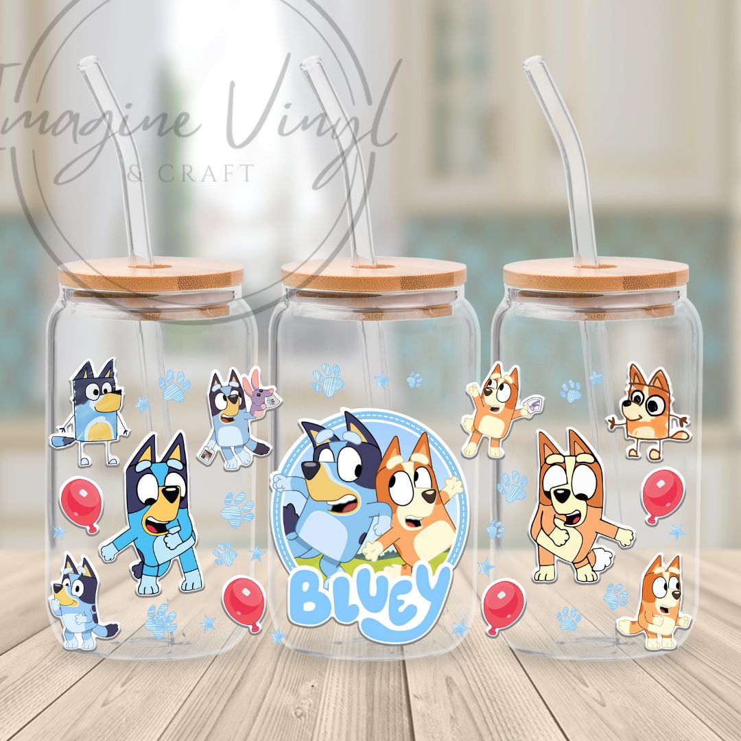 Secret -Bluey 16oz cup wrap