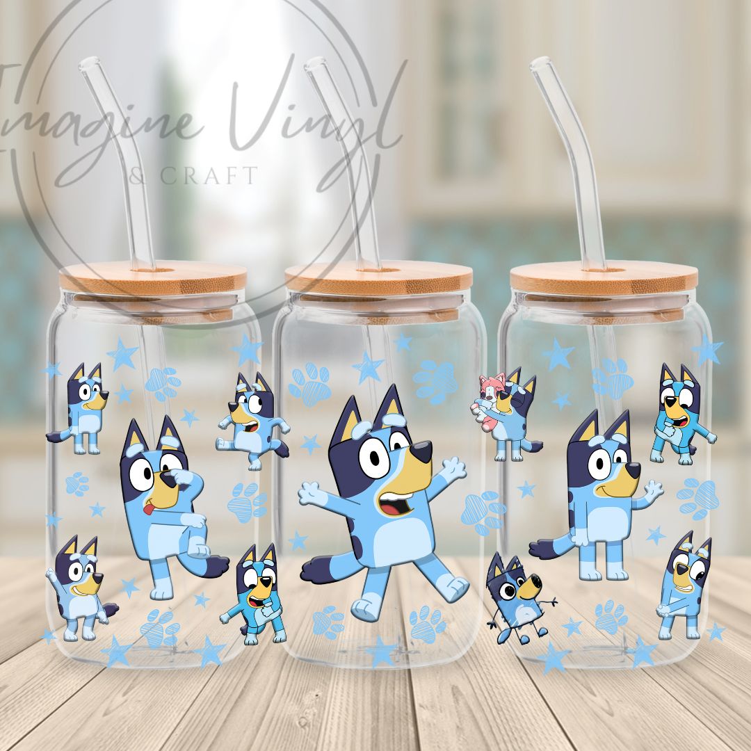 Secret -Bluey 16oz cup wrap