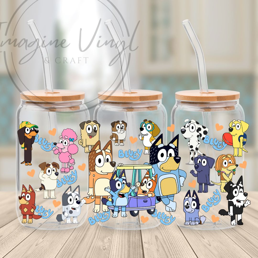 Secret -Bluey 16oz cup wrap