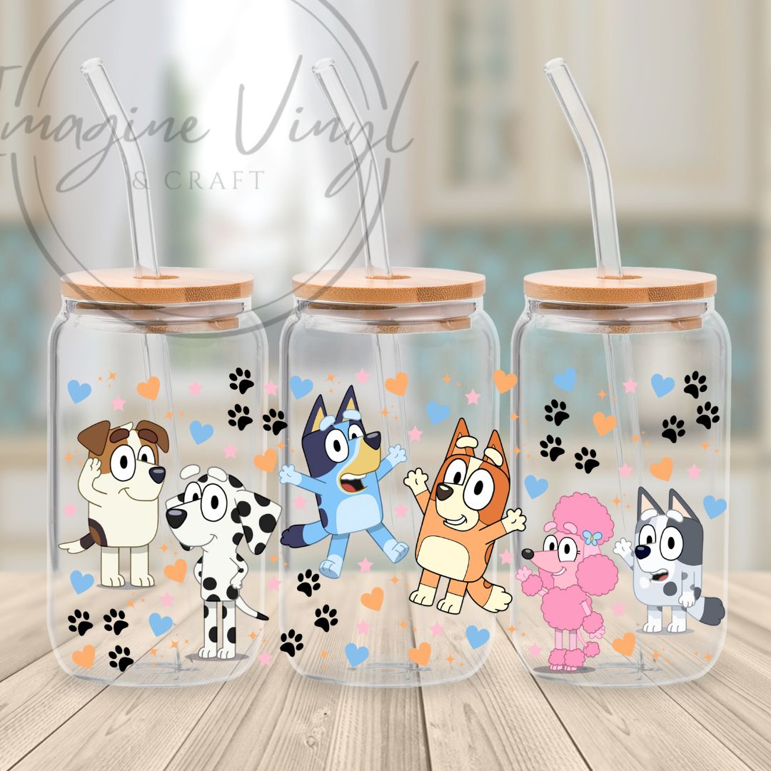 Secret -Bluey 16oz cup wrap