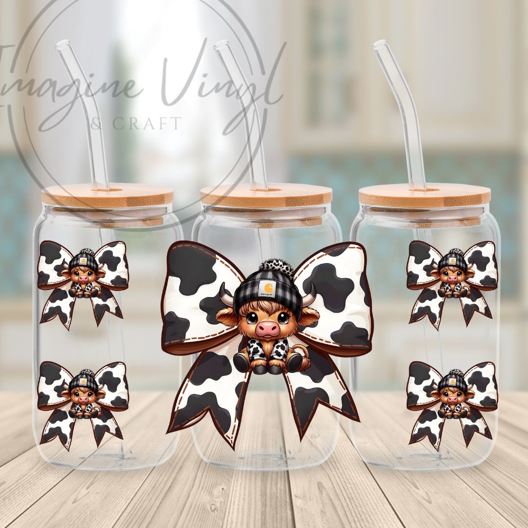 16oz UV DTF -Cows