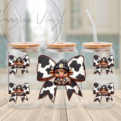 16oz UV DTF -Cows
