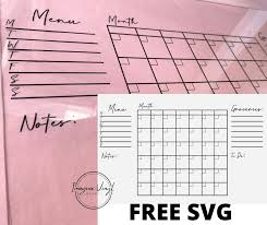 Monthly Planner - Free SVG