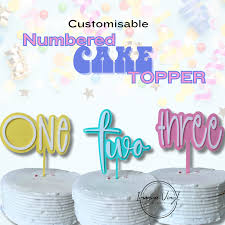 Numbered Cake Topper