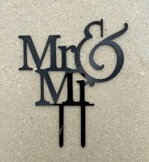 MR&MR Cake Topper