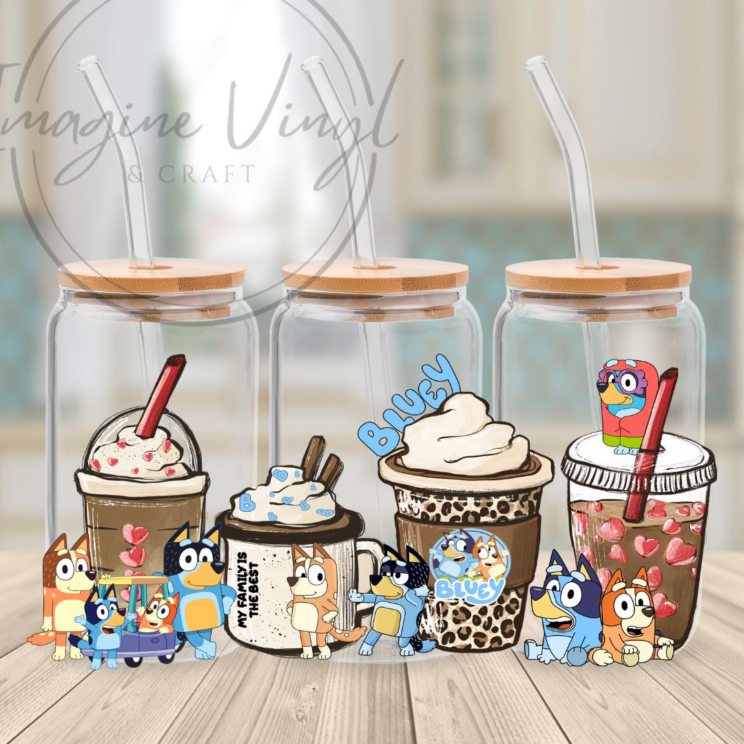 Secret -Bluey 16oz cup wrap