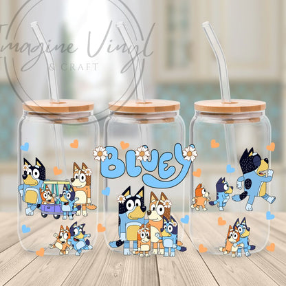 Secret -Bluey 16oz cup wrap