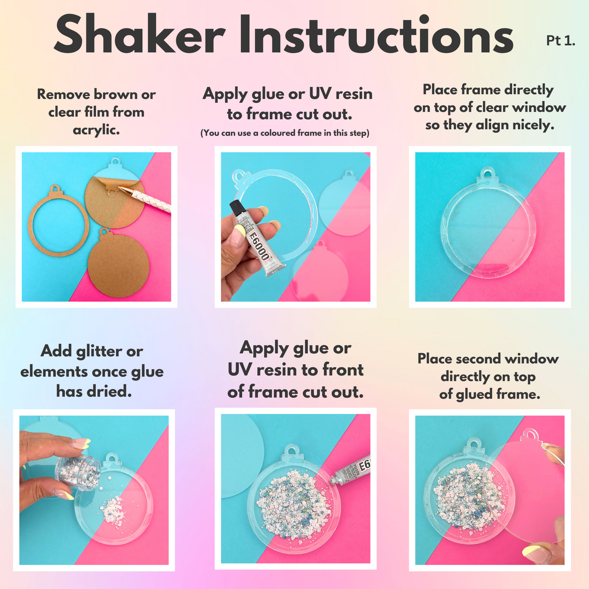 Shaker Topper Shaker Cake Topper Kit – Imagine Vinyl