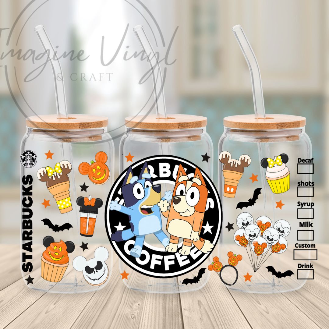 Secret -Bluey 16oz cup wrap
