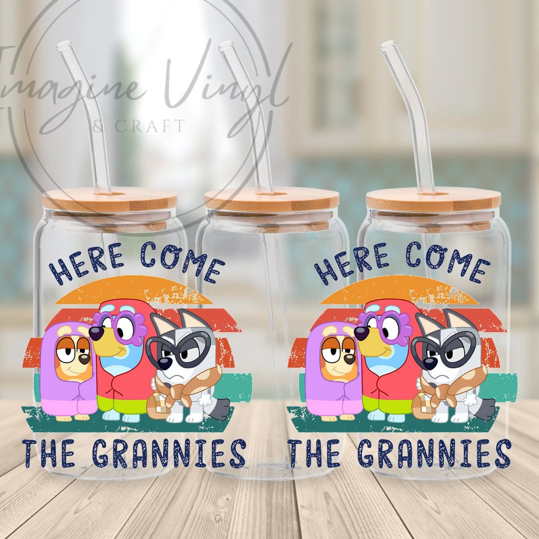 Secret -Bluey 16oz cup wrap