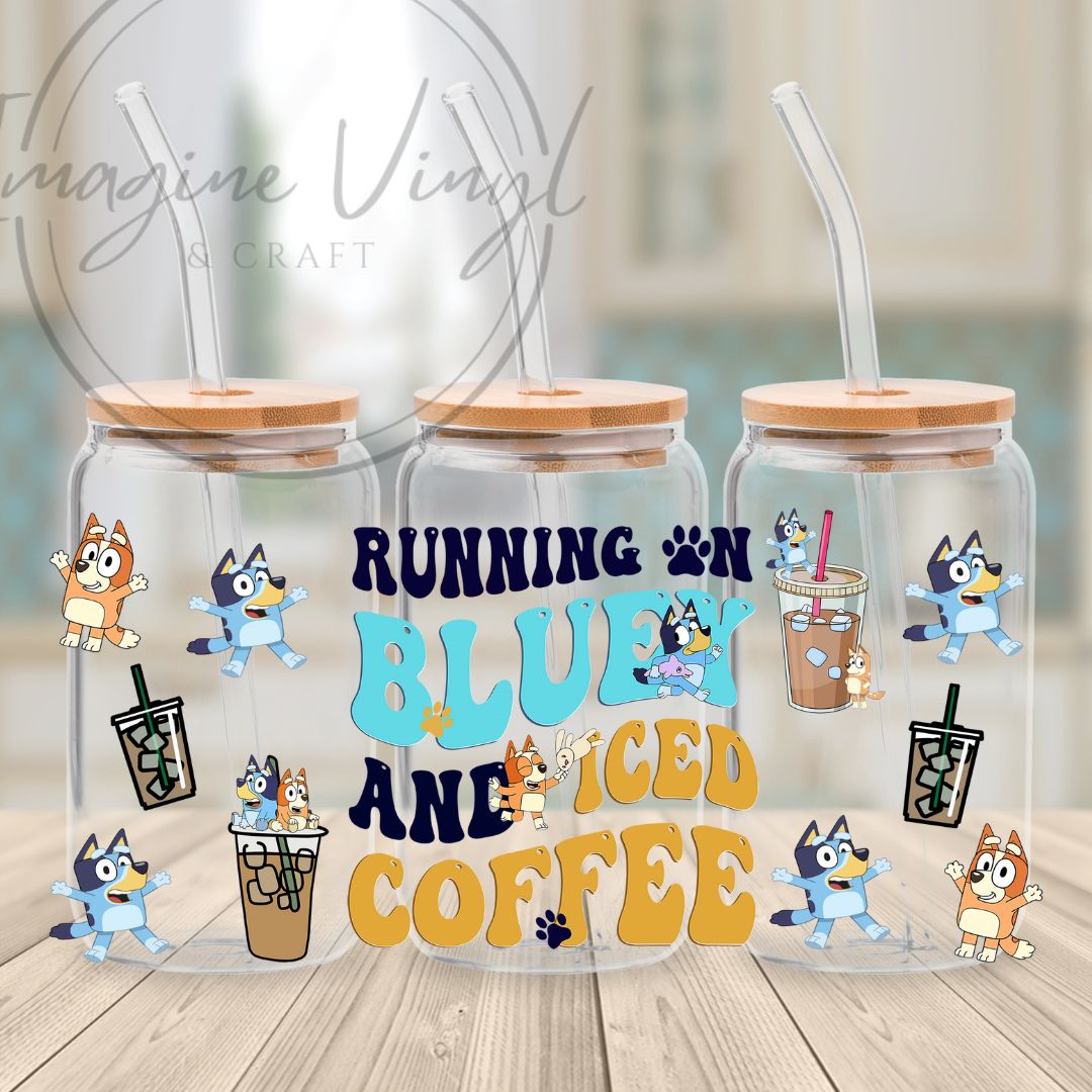 Secret -Bluey 16oz cup wrap