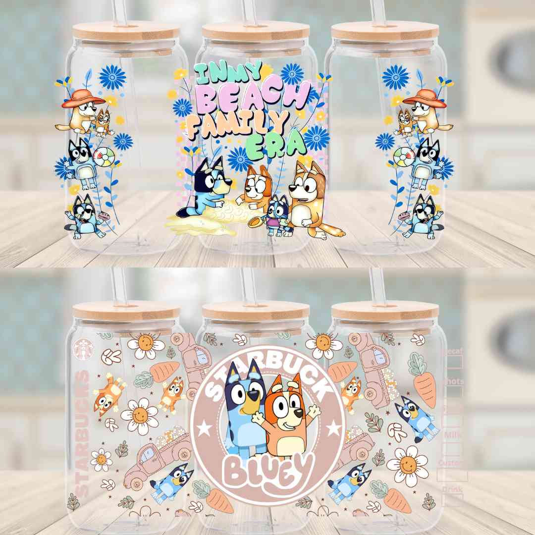 Secret -Bluey 16oz cup wrap