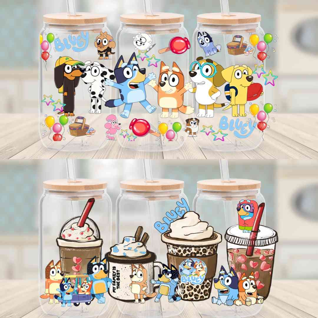 Secret -Bluey 16oz cup wrap