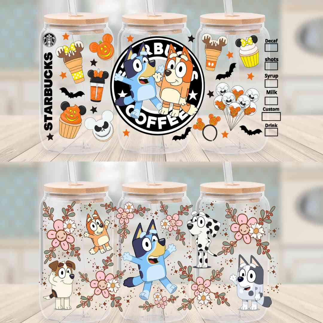 Secret -Bluey 16oz cup wrap